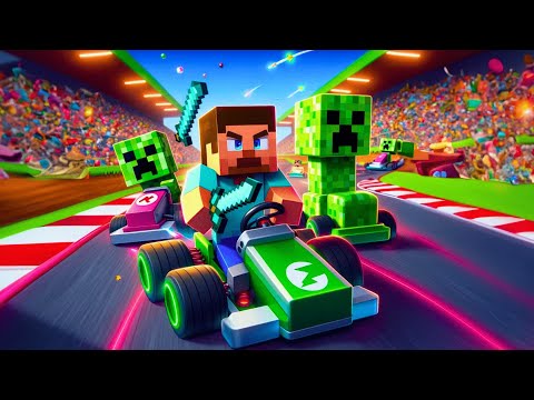 MINECRAFT❗ Car Racing😳 #shorts #minecraft