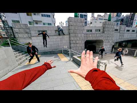 YAKUZA ESCAPE! Japan Parkour POV Chase