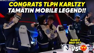 CONGRATS TLPH KARLTZY TAMATIN MOBILE LEGEND!! TLPH VS SRG OG GAME 5