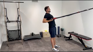 Rematore TRX con rotazione degli avambracci