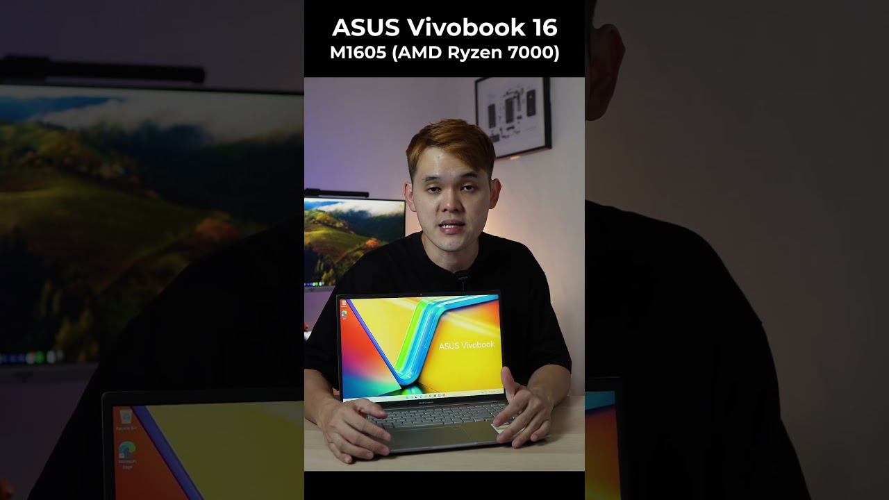 ASUS VivoBook 16 Laptop, 16” WUXGA (1920 x 1200) Screen, AMD Ryzen 7  5800HS, 16GB RAM, 2TB SSD, Webcam, HDMI, Wi-Fi 6, Windows 11 Home, Blue