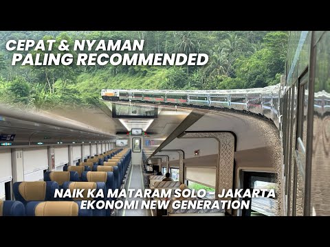 KERETA NYAMAN & TERJANGKAU PALING RECOMMENDED‼️Naik KA Mataram Ekonomi New Generation Solo - Jakarta