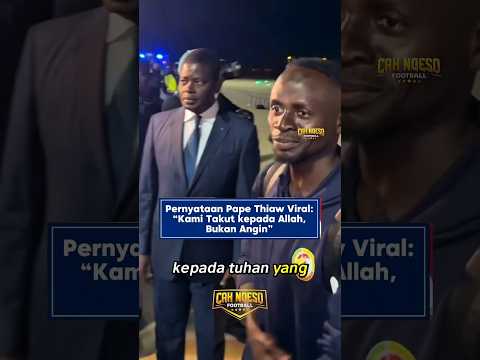 Jawaban pemain Senegal bikin jurnalis As terdiam #football #sepakbola #beritabola #america