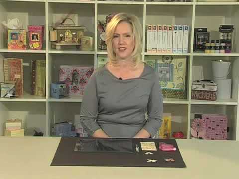 Scrapbook.TV - How to Cover Chipboard with Patterned...