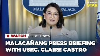 LIVESTREAM: Malacañang Press Briefing (June 11, 2026)
