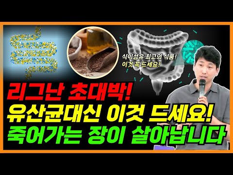 리그난 초대박! 유산균대신 이것 드세요! 죽어가는 장이 살아납니다.