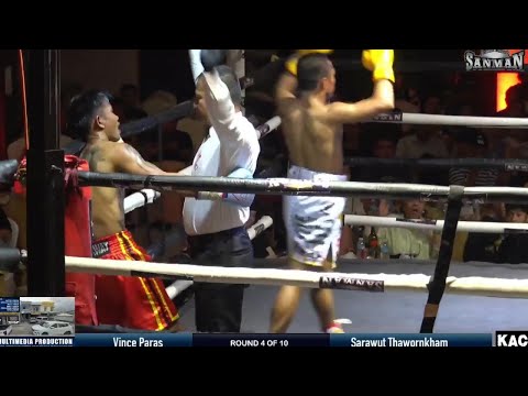 🔴 BREAKING BAGSAK! VINCE PARAS PANALO 4TH RD KNOCKOUT VS SARAWUT THAWORNKHAM (THAILAND) FULL FIGHT