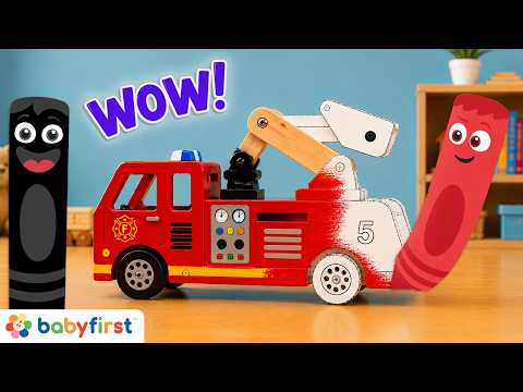Toddler Learning Video | Color Crew Magic Full Episode | Learn Colors with Funny Crayons | BabyFirst