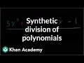 Exploring Synthetic Division in Algebra II