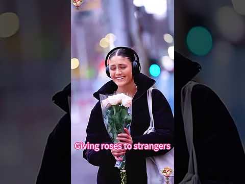Giving roses to strangers #youtube #flowers #love #surprise #funnyvideos
