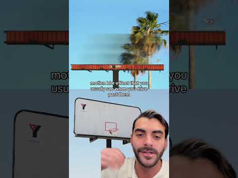 the mustang billboard was made out of textured resin not glass, misspoke there