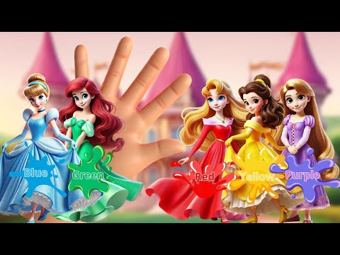 Princess Colours FINGER FAMILY Nursery Rhymes & Kids Songs