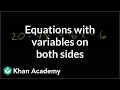 Solving Linear Equations with Variables on Both Sides