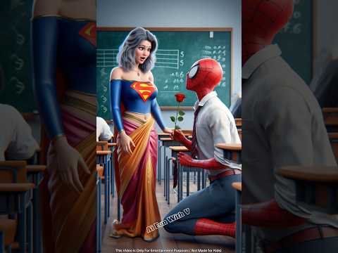 Spiderman ne apni madam Supergirl ko markar liya badla 😮~ part 1~ #spiderman #shorts