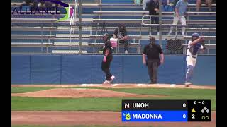 Madonna Baseball vs UNOH