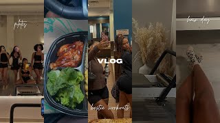 vlog | pilates, working out with bestie, hair day, dunkin runs + more