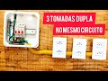 EL?TRICA PARA INCIANTES - Como instalar tr?s tomadas dupla no mesmo circuito