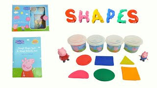 Peppa Pig Fun Playdoh Shapes Activity | Educational Toddler Learning Video