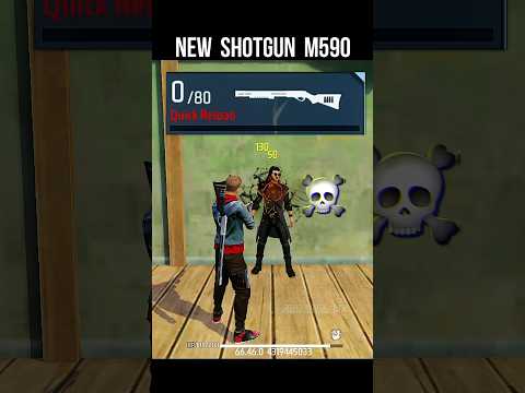 New Shotgun M590 🔥 Free Fire New Gun M590 Ability Test | OB46 Update #srikantaff