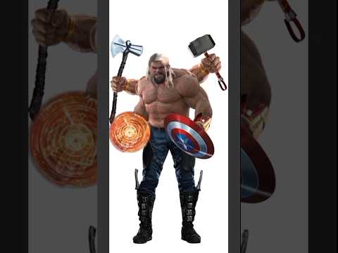 Hulk + Hulk + Thor + Dr strange + Captain america + Drax || fusion art || #shorts #youtubeshorts