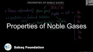 Properties of Noble Gases