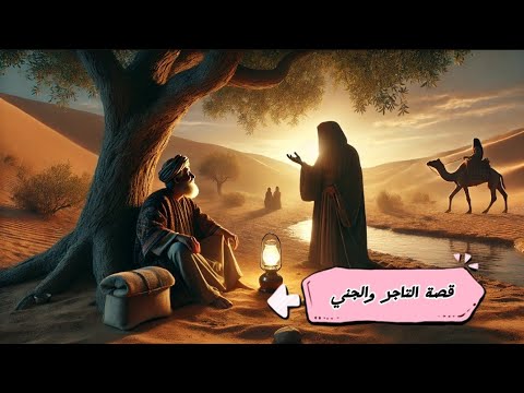 قصص عربيه | قصص مسموعة للمكفوفين | كيف انقذ التاجر نفسه من غضب الجني قصة وعبرة من التراث العربي