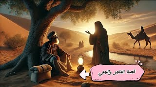 قصص عربيه | قصص مسموعة للمكفوفين | كيف انقذ التاجر نفسه من غضب الجني قصة وعبرة من التراث العربي