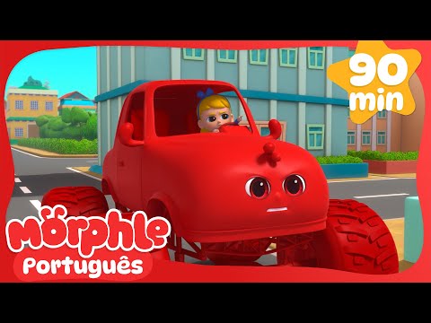 A Loucura do Monster Truck 🚚🔥🎉 | Maratona do Morphle! | Desenhos Animados Infantis em Português