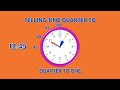 Telling Time with 'Quarter To'