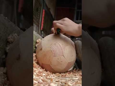 Made a football-shaped piggy bank for Mom