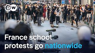 YouTube video thumbnail: Police Fire Teargas as Hundreds of Thousands Join Student Protests Over Crumbling Schools