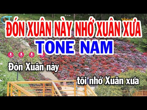 Karaoke Đón Xuân Này Nhớ Xuân Xưa Tone Nam ( Fm ) Nhạc Xuân Mới || Karaoke Tuấn Kiệt