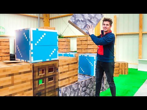 CONSTRUIRE UNE MAISON MINECRAFT (dans la vraie vie)