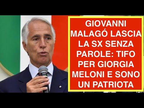 GIOVANNI MALAGÓ LASCIA LA SX SENZA PAROLE: TIFO PER GIORGIA MELONI E SONO UN PATRIOTA
