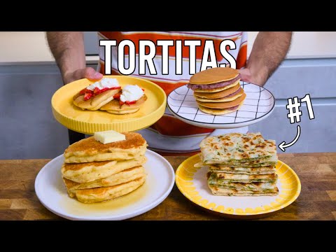 Cuatro formas de hacer tortitas (pancakes)