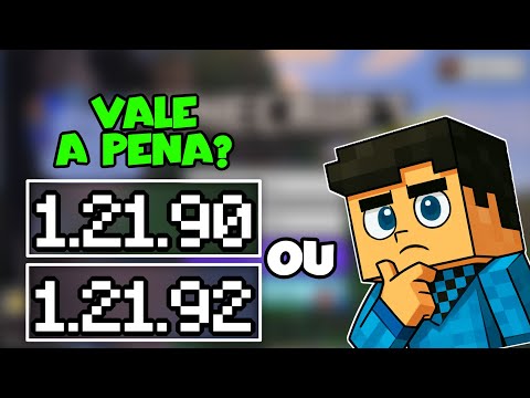 VALE A PENA ATUALIZAR O MINECRAFT PE PARA A VERSÃO 1.21.90 OU 1.21.92 ?! MELHOR DESEMPENHO ??