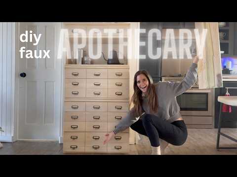 DIY Apothecary Cabinet Made From Dresser Set | Dresser Apothecary Hack