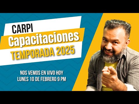 Carpi Capacitaciones temporada 2025 y mes del Carpintero