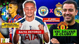 🚨 XAVI VAI SALVAR UNITED? l SIMONS É DO TOTTENHAM l CHAMPIONS VAI COMEÇAR l JUBA NA SELEÇÃO e+