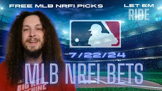 MLB NRFI Picks Today Monday 7/22