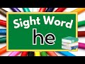 Sight Word Mastery: He for Kindergarten Readers