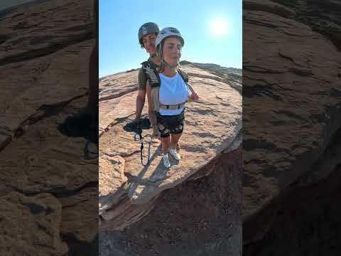 This is where we are going to BASE jump from. #youtubeshorts #moab #travel #adventure #vacation