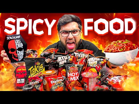 EATING SPICY SNACKS FROM DIFFERENT BRANDS!