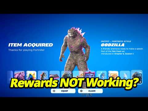 *SECRET* How to FIX Godzilla Free Rewards NOT WORKING in Fortnite (Earn Account Levels)