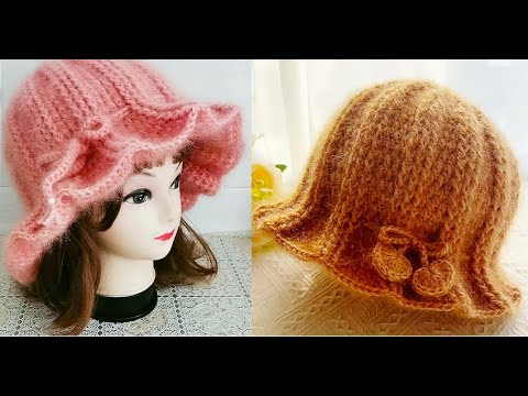 Crochet Bucket Hat With The Cute Small Heart ,Complete Crochet Women Hat Tutorial .