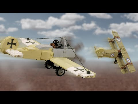WW1 Plane Battle -  stopmotion