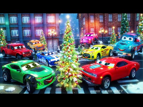 Super Hero Cars #christmas CELEBRATION TURNS into a Rescue ADVENTURE! Thrilling Cars Episode