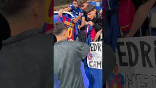 Culers a Oviedo 💙❤️ #fcbarcelona #fcb #shorts