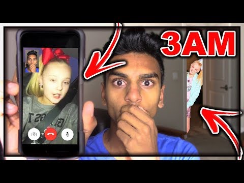 DO NOT FACETIME JOJO SIWA WHEN SPINNING A FIDGET SPINNER AT 3AM!! *JOJO SIWA BROKE INTO MY HOUSE*