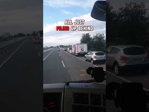 Cars think shoulder lane is exit